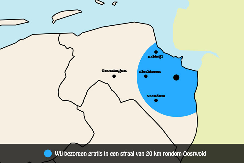 Bezorggebied Slagerij Nomden
